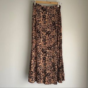 Animal print skirt